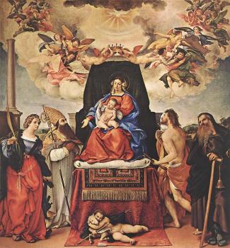 Lorenzo Lotto : Madonna and Child with Saints IV